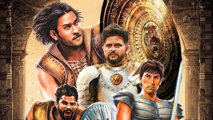 CSK shares Chennaiyin selvans poster with Jadeja and Raina CSK shares Chennaiyin selvans poster with Jadeja and Raina