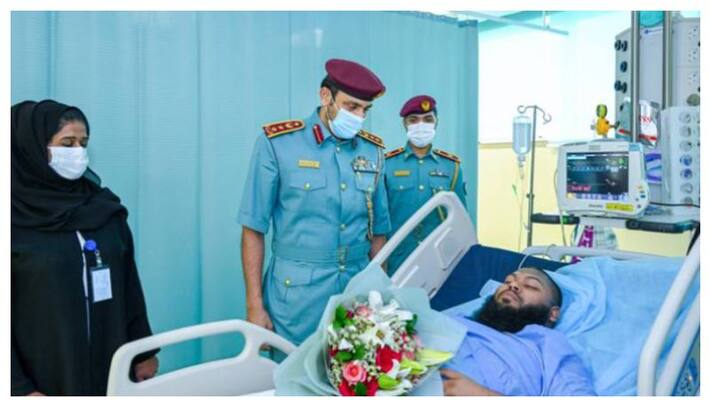 Driver died six injured in Dubai Police bus crash in Sharjah Driver died six injured in Dubai Police bus crash in Sharjah