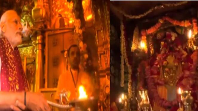 PM Modi offers prayers at Ambaji temple see video KPZ