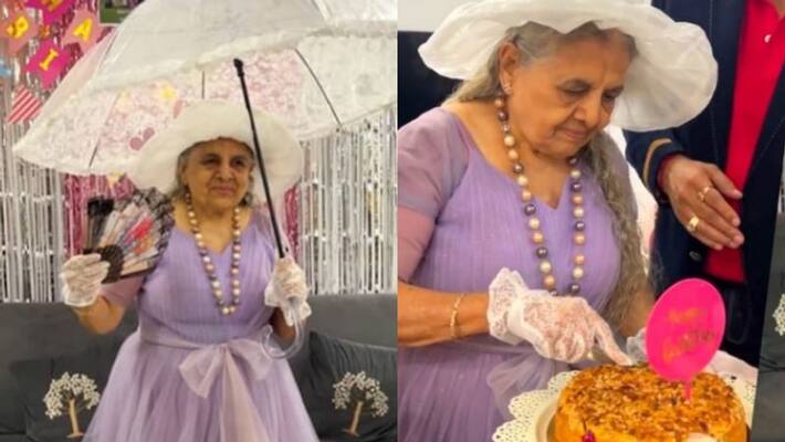 89 yr old woman celebrates birthday with family in true Victorian style 89 yr old woman celebrates birthday with family in true Victorian style