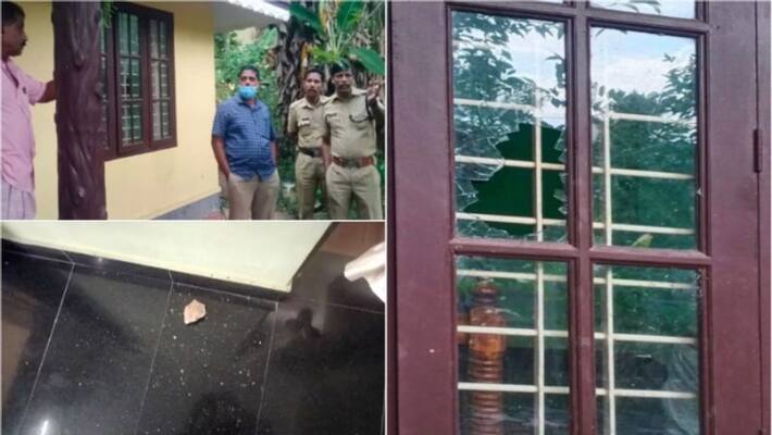 some criminals attacked cpm leaders house in thiruvananthapuram some criminals attacked cpm leaders house in thiruvananthapuram