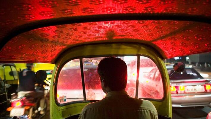 stuck in Pune traffic Mercedes India CEO takes auto rickshaw stuck in Pune traffic Mercedes India CEO takes auto rickshaw