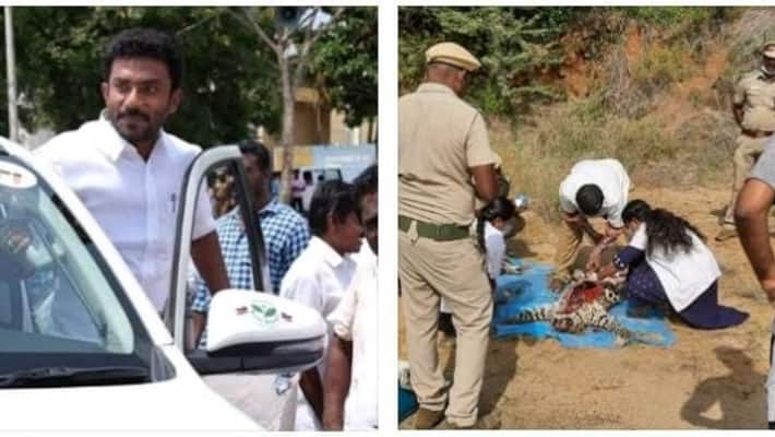 O p Ravindranath managers arrested in connection with the death of a leopard caught in an electric fence in Theni O p Ravindranath managers arrested in connection with the death of a leopard caught in an electric fence in Theni