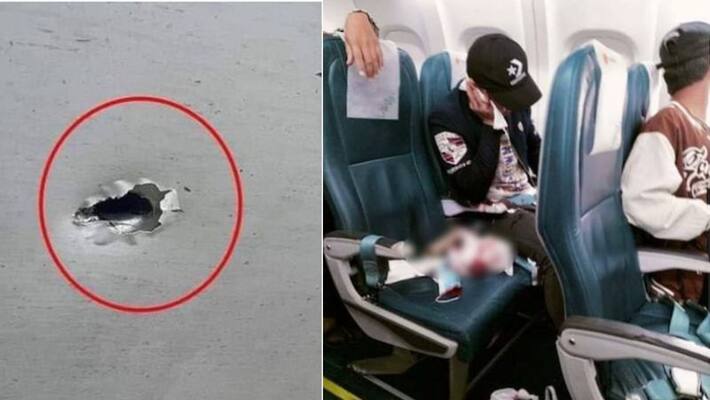 Passenger onboard Myanmar Airlines flight injured after hit by bullet mid air Passenger onboard Myanmar Airlines flight injured after hit by bullet mid air