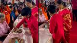 Ajay Devgn And Kajol Son Yug Serve Bhog At Durga Puja, Video Goes Viral GGA