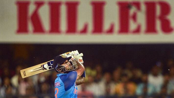 Team India Cricketer Suryakumar Yadav closes in on No 1 in ICC T20 Rankings kvn Team India Cricketer Suryakumar Yadav closes in on No 1 in ICC T20 Rankings kvn