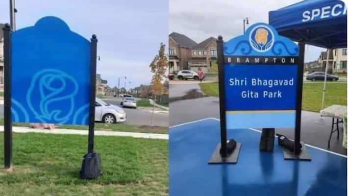 India condemned the destruction of 'Bhagavad Gita Park' in Canada India condemned the destruction of 'Bhagavad Gita Park' in Canada