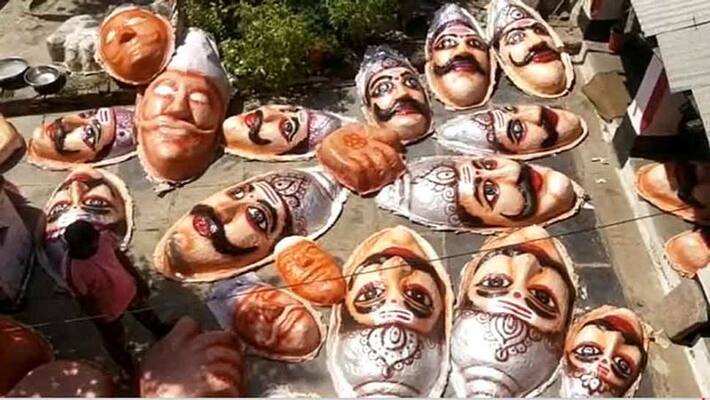 AAP to burn 3500 ravana effigies as protest against bjp AAP to burn 3500 ravana effigies as protest against bjp