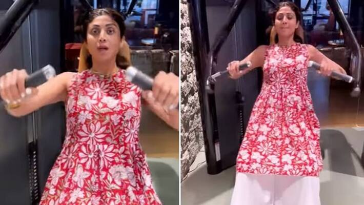 shilpa shetty shares video of workout by wearing salwar kameez set shilpa shetty shares video of workout by wearing salwar kameez set