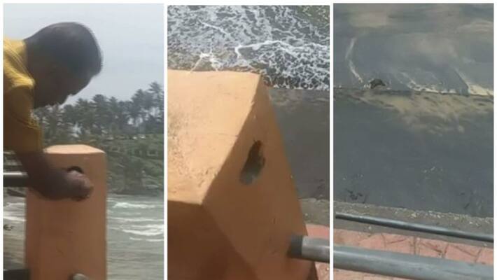 three tourists injured at kovalam light house three tourists injured at kovalam light house