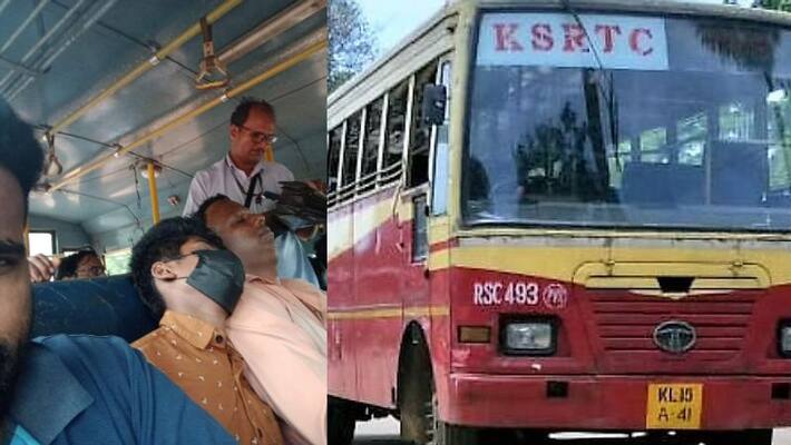 Viral facebook post about KSRTC conductor and driver saved 50 year old man life Viral facebook post about KSRTC conductor and driver saved 50 year old man life