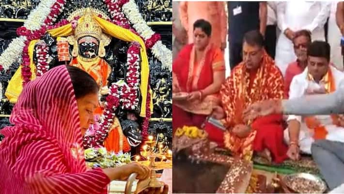 banswara news former cm vasundhara raje did secret ritual now rajasthan BJP state president satish poonia also performed puja at same goddess temple asc banswara news former cm vasundhara raje did secret ritual now rajasthan BJP state president satish poonia also performed puja at same goddess temple asc