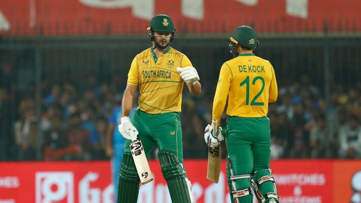 South Africa set 228 runs target for India in 3rd T20I South Africa set 228 runs target for India in 3rd T20I