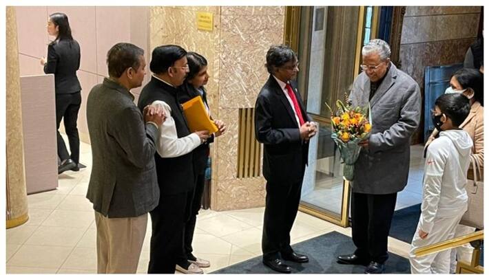 Chief minister pinarayi vijayan s european visit begins Chief minister pinarayi vijayan s european visit begins