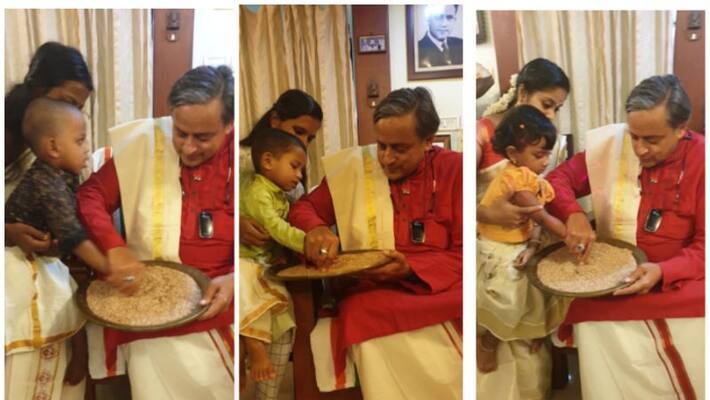 Shashi Tharoor writes children first word Shashi Tharoor writes children first word