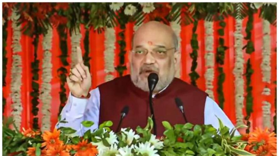 Union Minister Amit Shah Lays Foundation Stone for Forensic Sciences University in Dharwad gvd Union Minister Amit Shah Lays Foundation Stone for Forensic Sciences University in Dharwad gvd