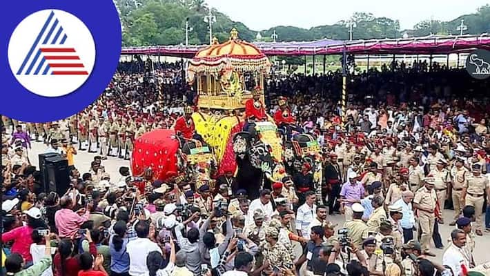 Chaos on the way to the Dasara Ambari procession snr Chaos on the way to the Dasara Ambari procession snr