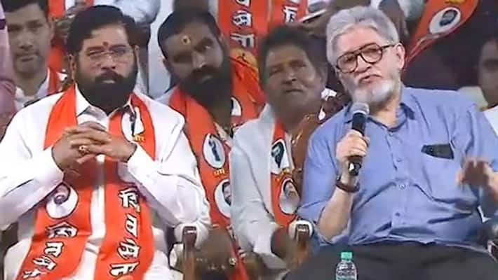 Sena Vs Sena on Dussehra: Bal Thackeray's estranged son Jaidev shares stage with Eknath Shinde - adt Sena Vs Sena on Dussehra: Bal Thackeray's estranged son Jaidev shares stage with Eknath Shinde - adt