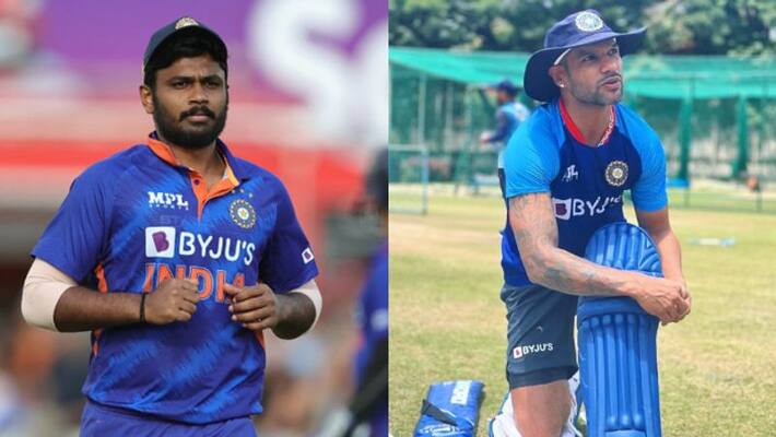 Cricket Fans Angry with Shikhar Dhawan as Sanju Samson dropped again from playing 11 in IND vs NZ 2nd ODI kvn Cricket Fans Angry with Shikhar Dhawan as Sanju Samson dropped again from playing 11 in IND vs NZ 2nd ODI kvn