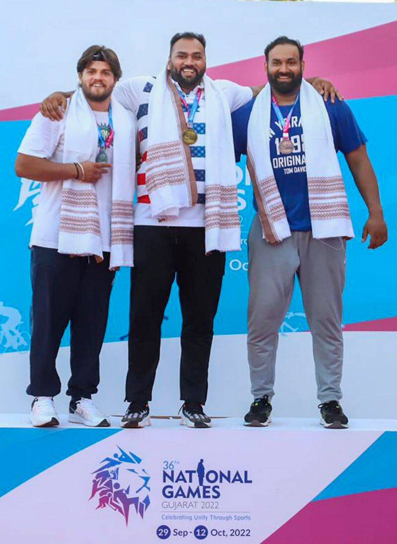 sajan prakash wins gold medal in 200 meter butterfly swimming national games 2022 mda
