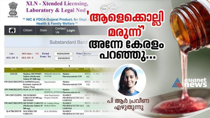 maiden pharmaceuticals cough syrup issue kerala raises early maiden pharmaceuticals cough syrup issue kerala raises early