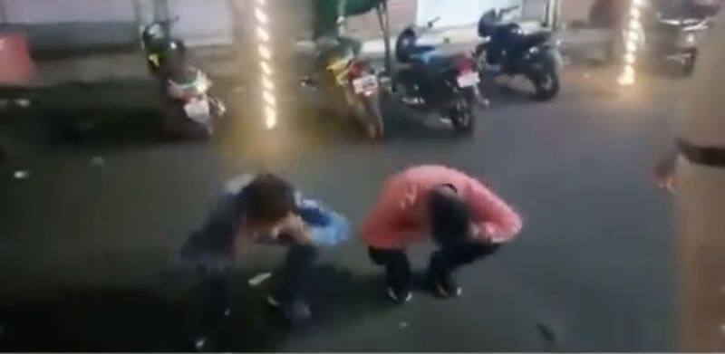 cops punished youths in different way and video goes viral
