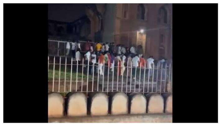 Nine booked after Mob Enters Heritage Madrasa In Karnataka and performing pooja Nine booked after Mob Enters Heritage Madrasa In Karnataka and performing pooja