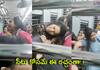  Two Groups Women Fight in Mumbai Local Train 