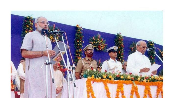 Today, Modi completes 21 years since he took sworn as the Chief Minister of Gujarat.. But the journey of success continues. Today, Modi completes 21 years since he took sworn as the Chief Minister of Gujarat.. But the journey of success continues.
