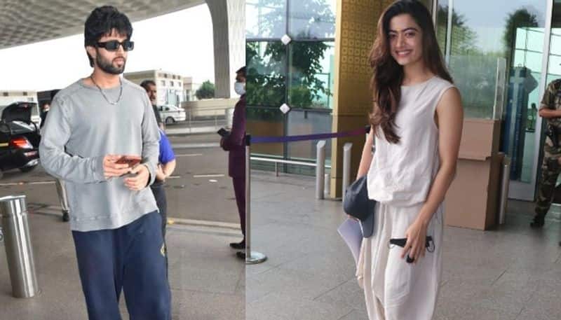 Goodbye star Rashmika Mandanna and Vijay Deverakonda clicked at the airport; Are they flying to Maldives? RBA