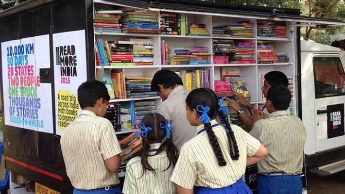 Library on wheels shceme launced in coimbatore today Library on wheels shceme launced in coimbatore today