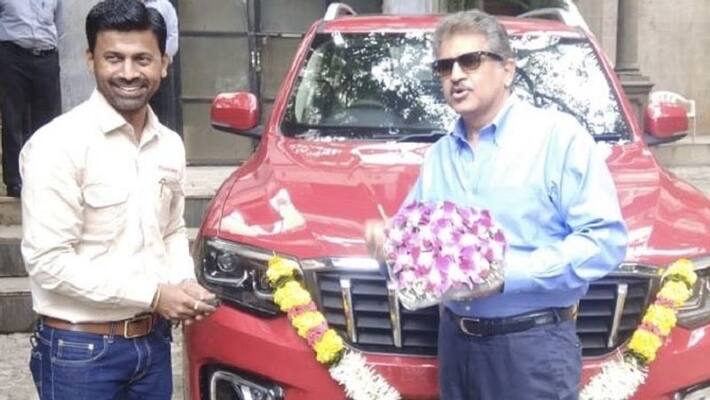 Chairmen anand mahindra received New ScorpioN shares happiness and ask people to name for it ckm Chairmen anand mahindra received New ScorpioN shares happiness and ask people to name for it ckm