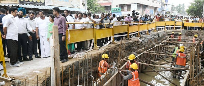 The Chennai  Corporation has issued a warning that fines will be imposed if barricades are not erected in the rain water drainage area