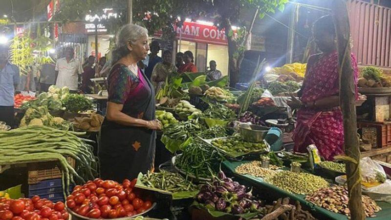 When Finance Minister Sitharaman Went To Vegetable Market In Chennai