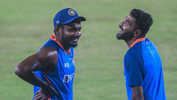 Sanju Samson Out for 5 runs against Sri Lanka 1st T20 Match in Mumbai Sanju Samson Out for 5 runs against Sri Lanka 1st T20 Match in Mumbai