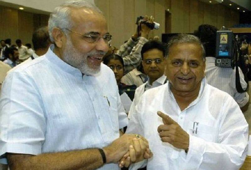 Mulayam Singh greeted Prime Minister Modi and surprised the parliament
