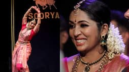 actress navya nair perform surya festival in kerala