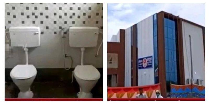 The incident of two toilets being built in the same room in the Kanchipuram sipcot campus is going viral on social media