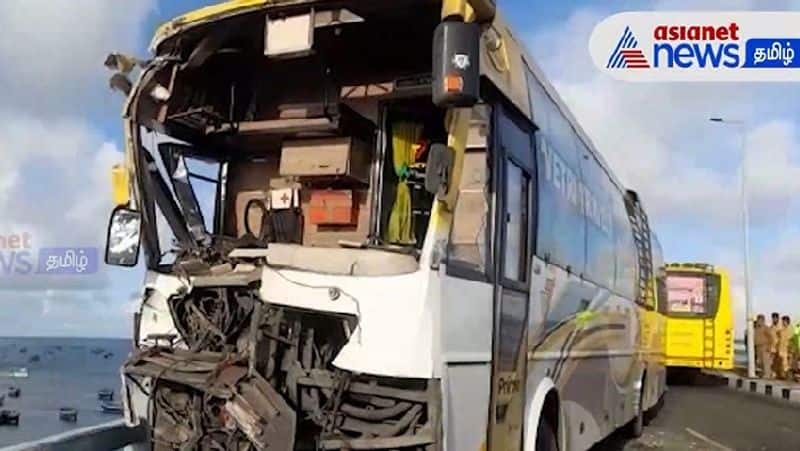 pamban road bridge private bus accident