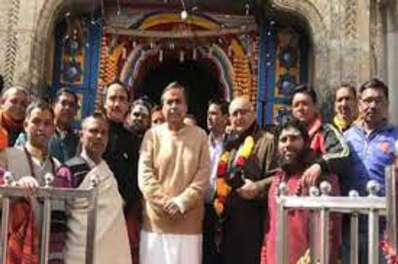Mukesh Ambani has donated Rs.5 Crore for Badrinath and Kedarnath temple