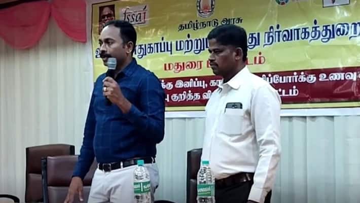 A food safety official in Madurai warned against adding artificial colors to Deepavali sweets A food safety official in Madurai warned against adding artificial colors to Deepavali sweets