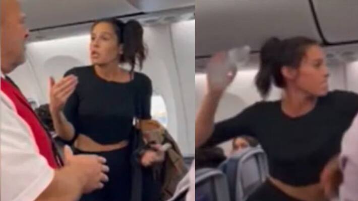 Video Of Womans Abusive And Violent Meltdown On Flight Goes Viral Video Of Womans Abusive And Violent Meltdown On Flight Goes Viral