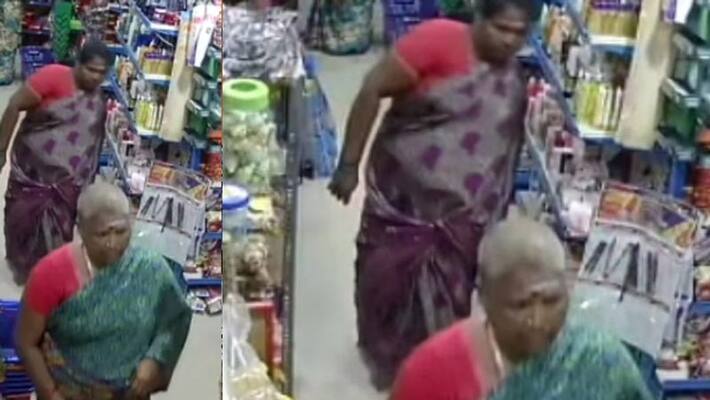 2 women theft ghee from Shop video goes viral 2 women theft ghee from Shop video goes viral