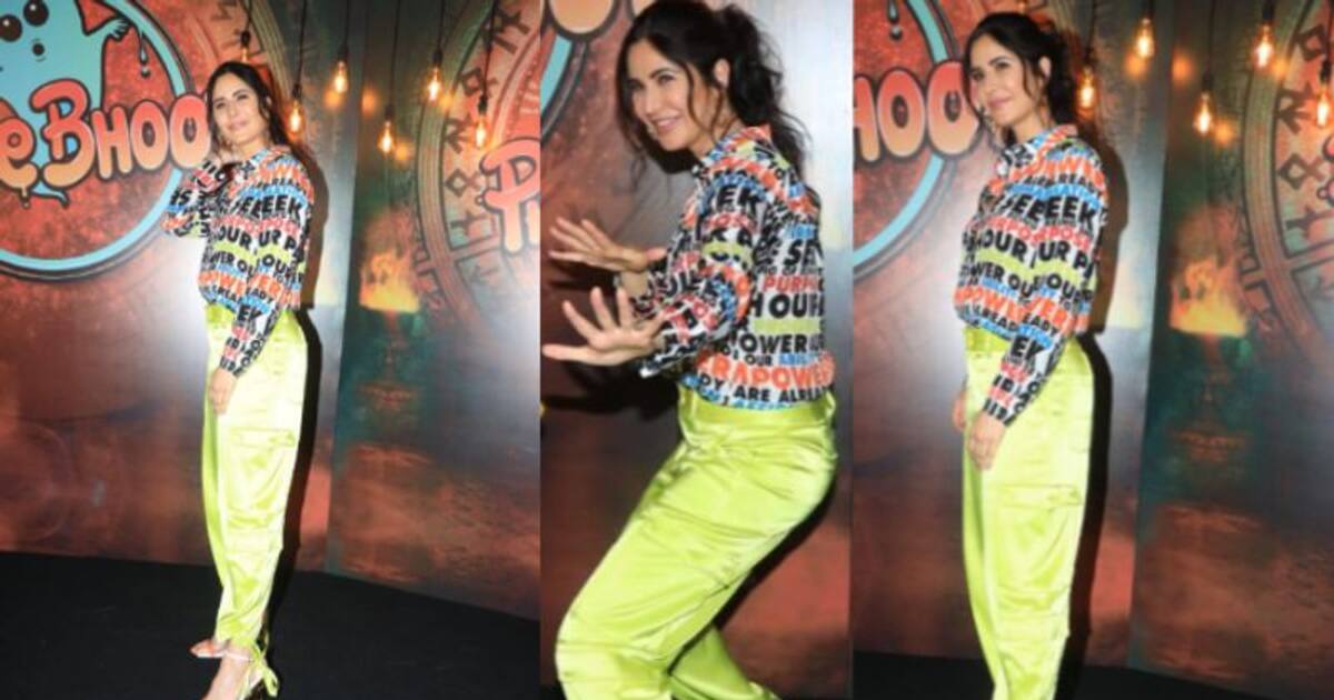 Katrina Kaif looks stylish in neon green pants