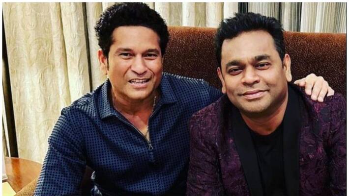 Friendship goals Master Blaster Sachin meeting with Music Maestro Ar Rahman photo goes viral Friendship goals Master Blaster Sachin meeting with Music Maestro Ar Rahman photo goes viral