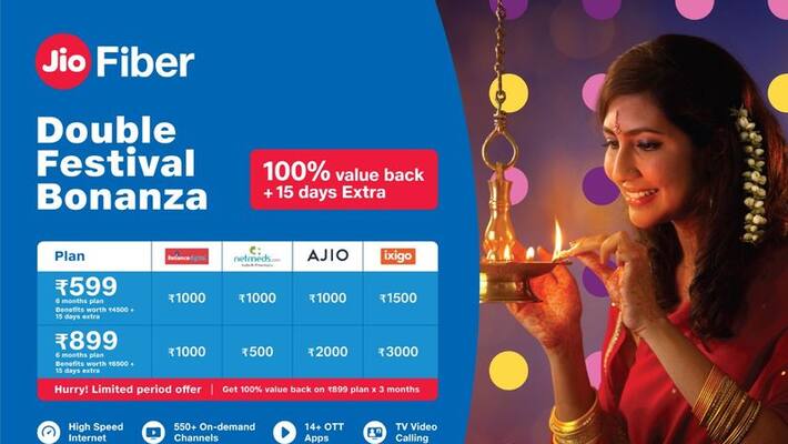 Reliance Jio's gift on Diwali, benefit of up to Rs 6,500 on new connection of JioFiber Reliance Jio's gift on Diwali, benefit of up to Rs 6,500 on new connection of JioFiber