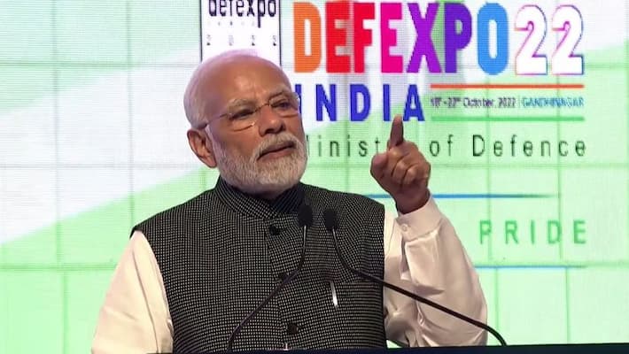 Prime Minister Modi laid the foundation stone of a new airbase in Gujarat near the Indo-Pak border Prime Minister Modi laid the foundation stone of a new airbase in Gujarat near the Indo-Pak border