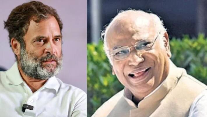 Ask Kharge ji Rahul Gandhi says congress new party chief before results announcement Ask Kharge ji Rahul Gandhi says congress new party chief before results announcement