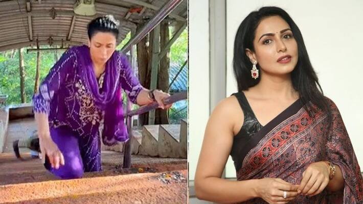 Heroine Nandini rai visit tirumala through knee walk Heroine Nandini rai visit tirumala through knee walk