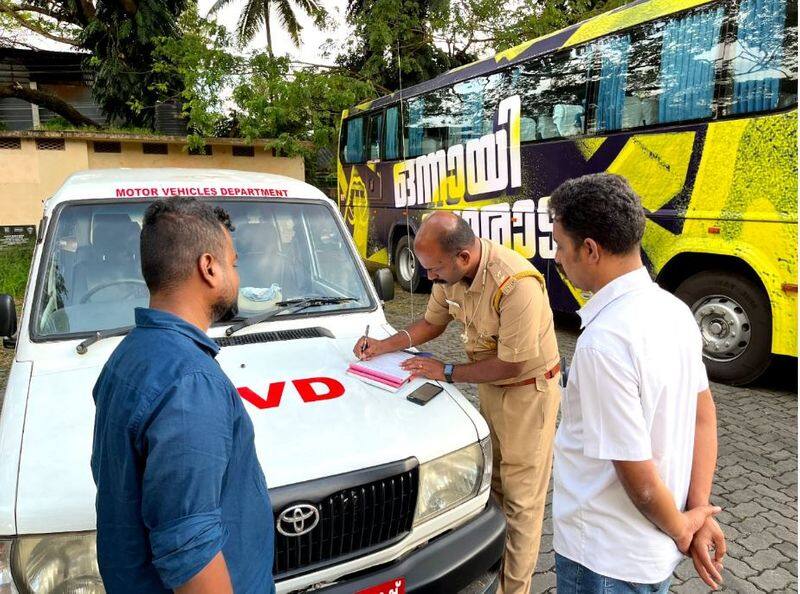 mvd inspector response on action against kerala blasters team bus